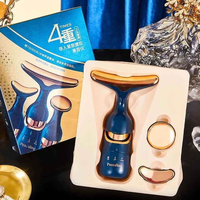 Dispositivo Multifuncional EMS para Firmeza da Pele (Rosto, Pescoço e Olhos)