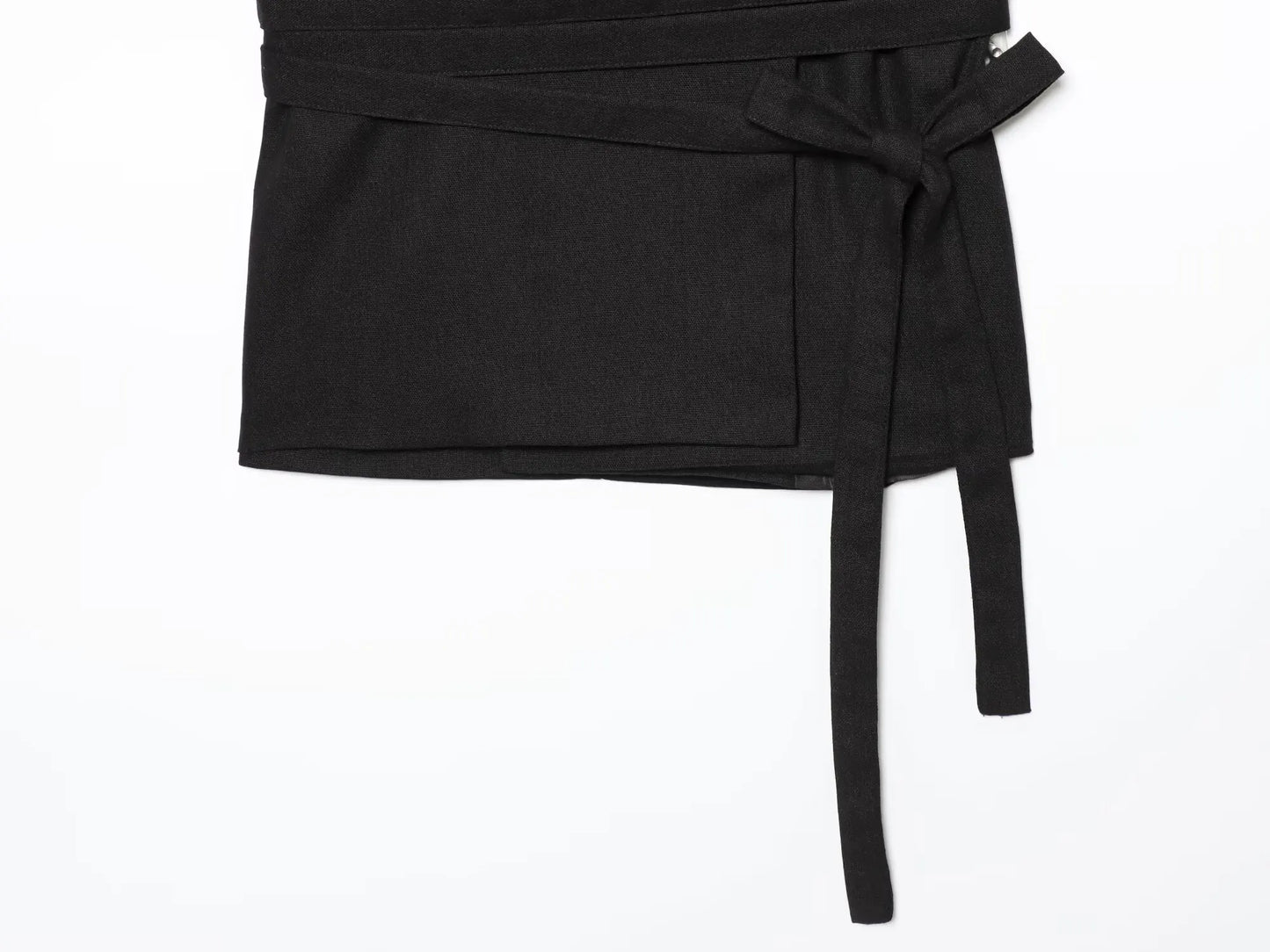 Conjunto feminino BSK&amp;TRAF Verão 2025 – Linha casual: colete em mistura de linho + calça de cintura alta em mistura de linho.