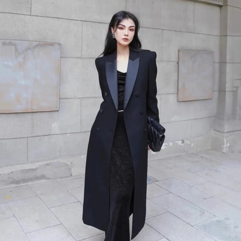 Trench coat feminino estilo gabardine