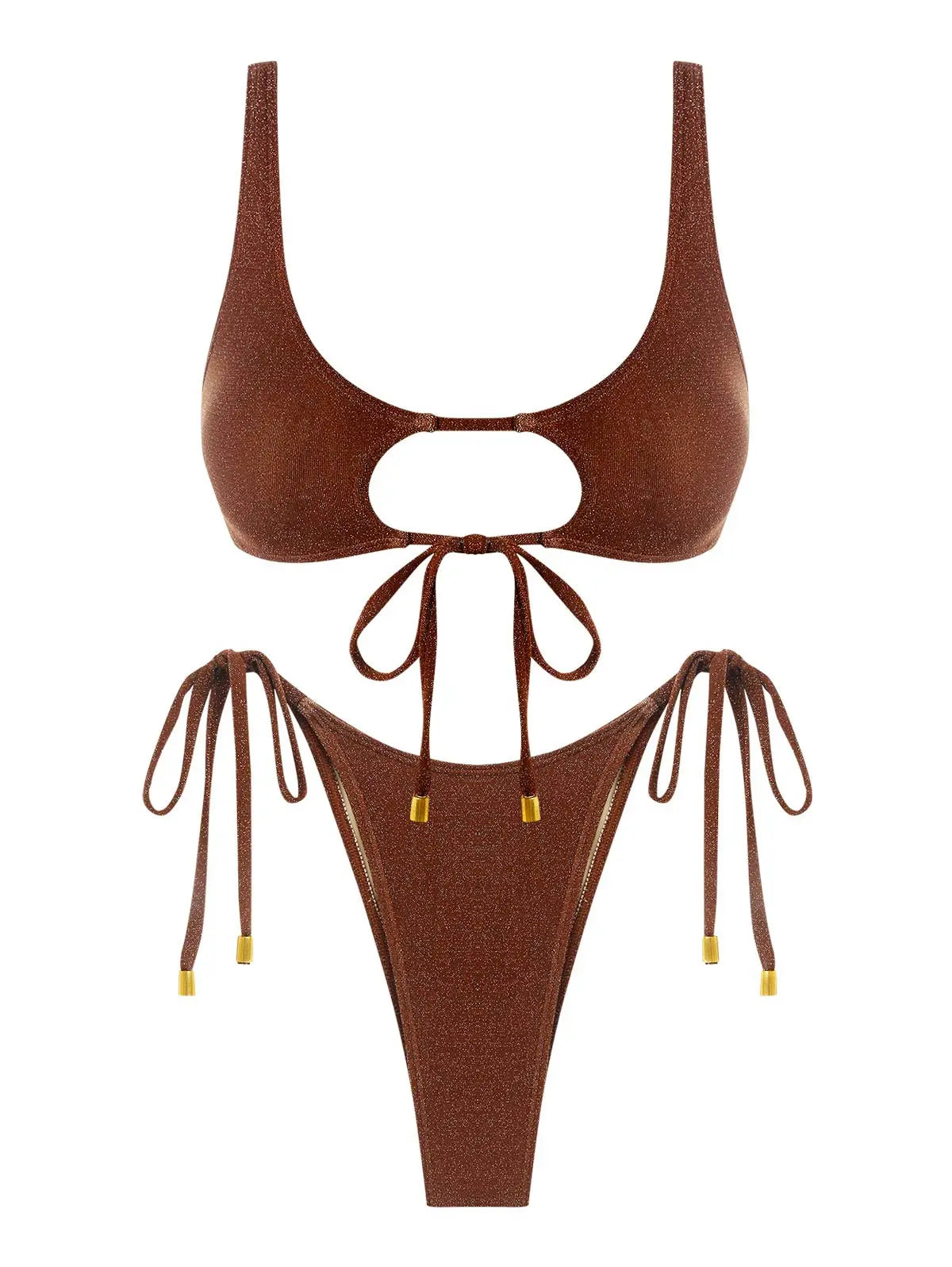 Biquíni feminino com glitter