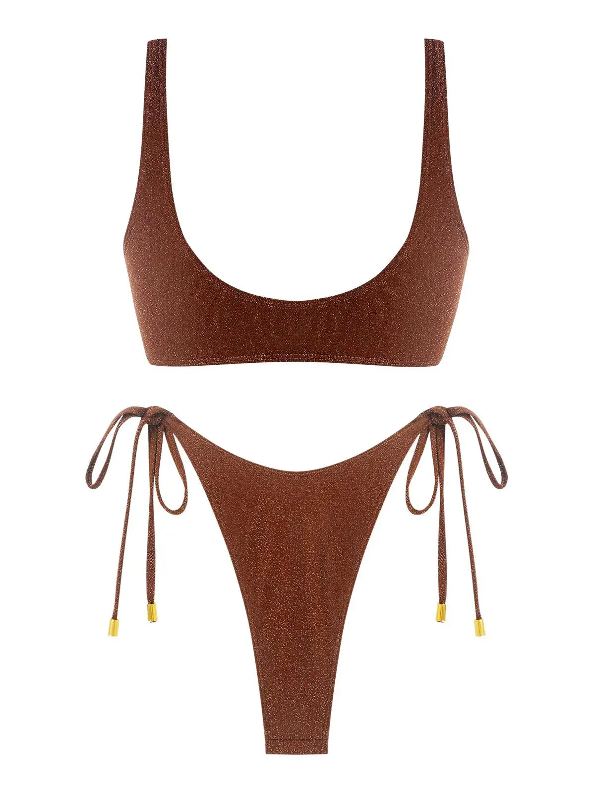 Biquíni feminino com glitter