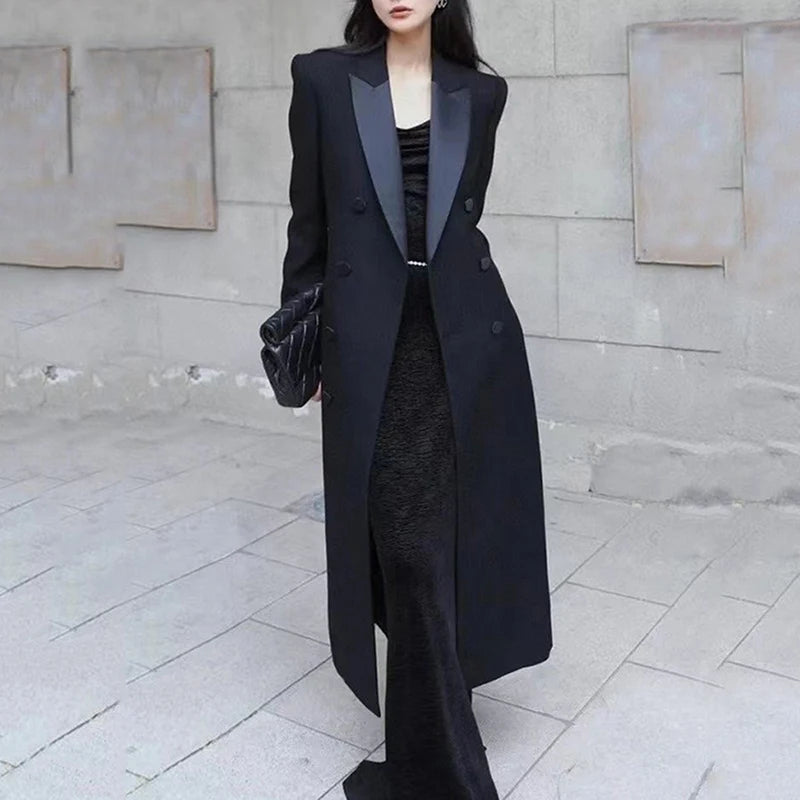 Trench coat feminino estilo gabardine