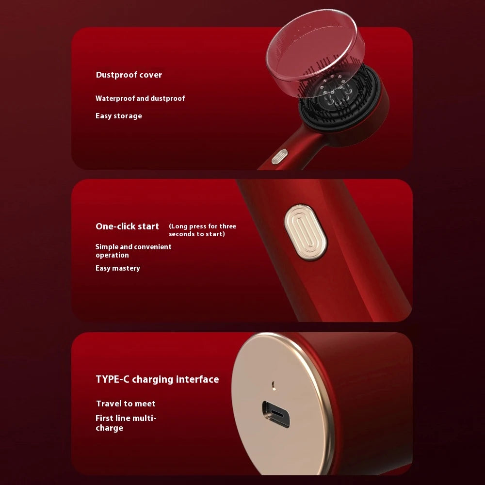 Escova Massageadora de Cabelo e Aplicadora de Óleo