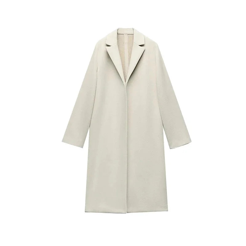 Casaco feminino2025, fashion, liso, aberto.