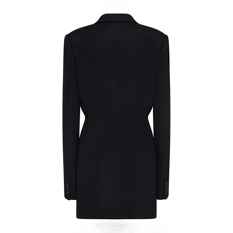Blazer feminino minimalista preto