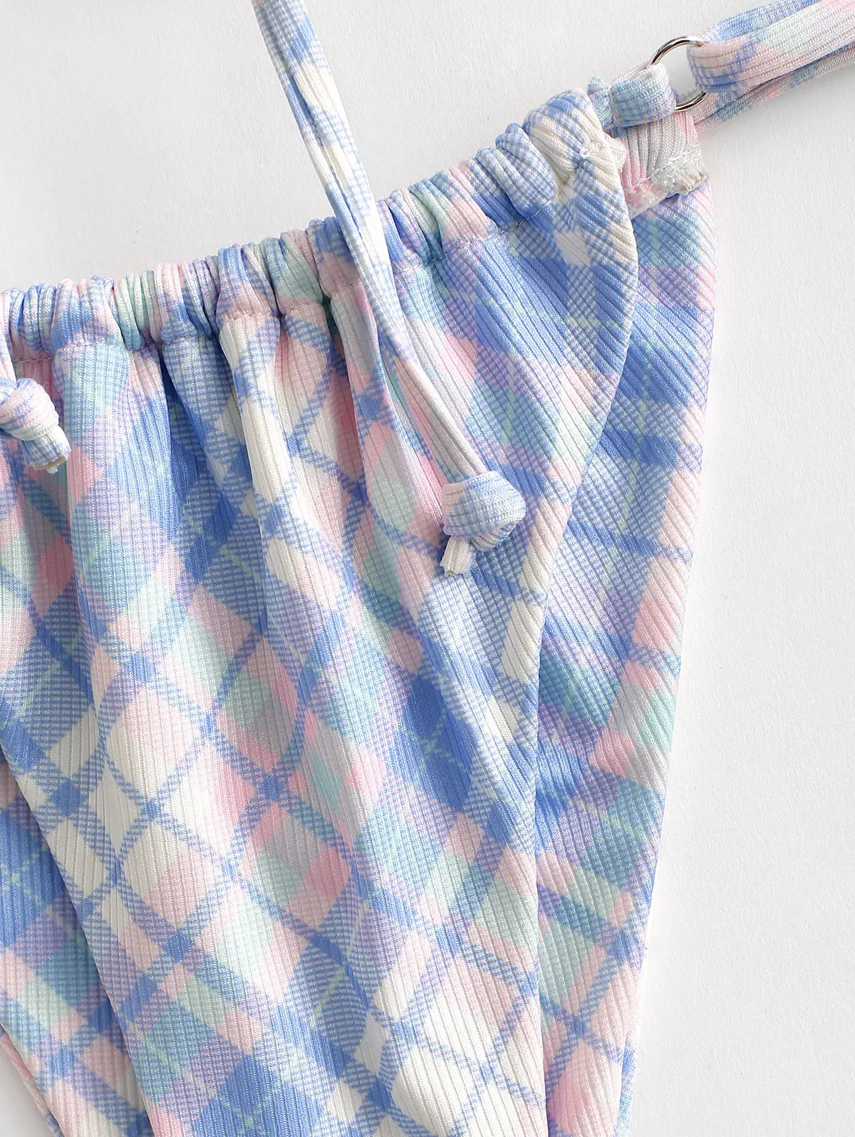 Biquíni feminino xadrez