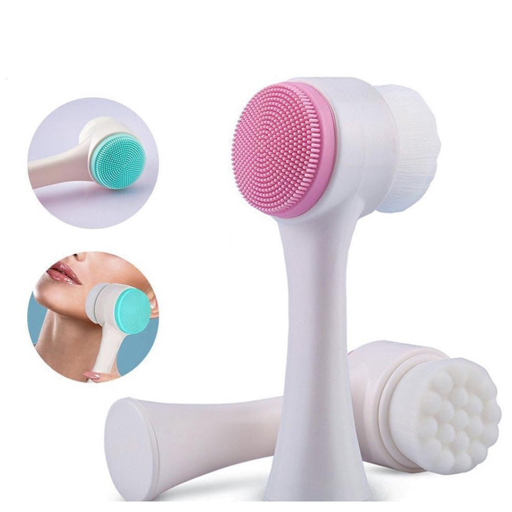 Escova de Limpeza e Massagem Facial 2 em 1