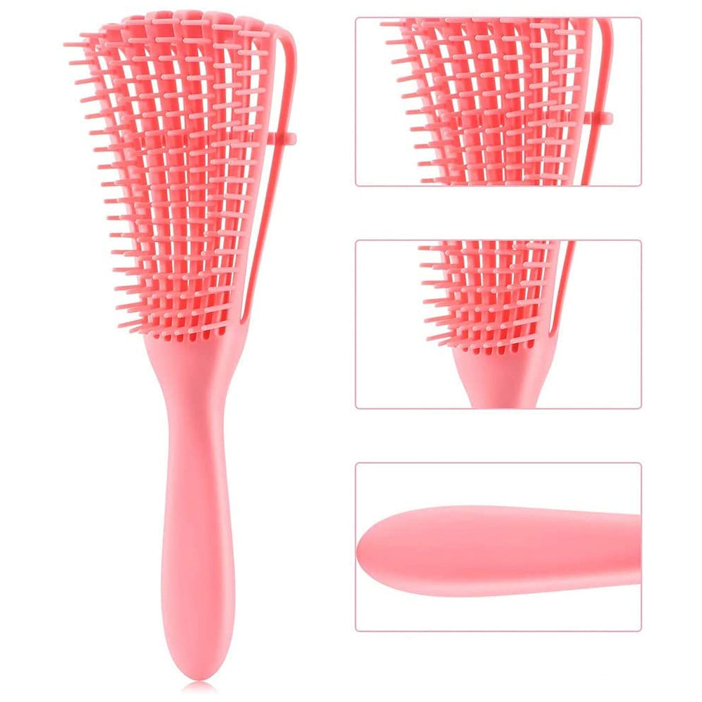 Escova Definidora em Cerdas de Nylon Flexível Desembaraça e Define Cachos Cabelo