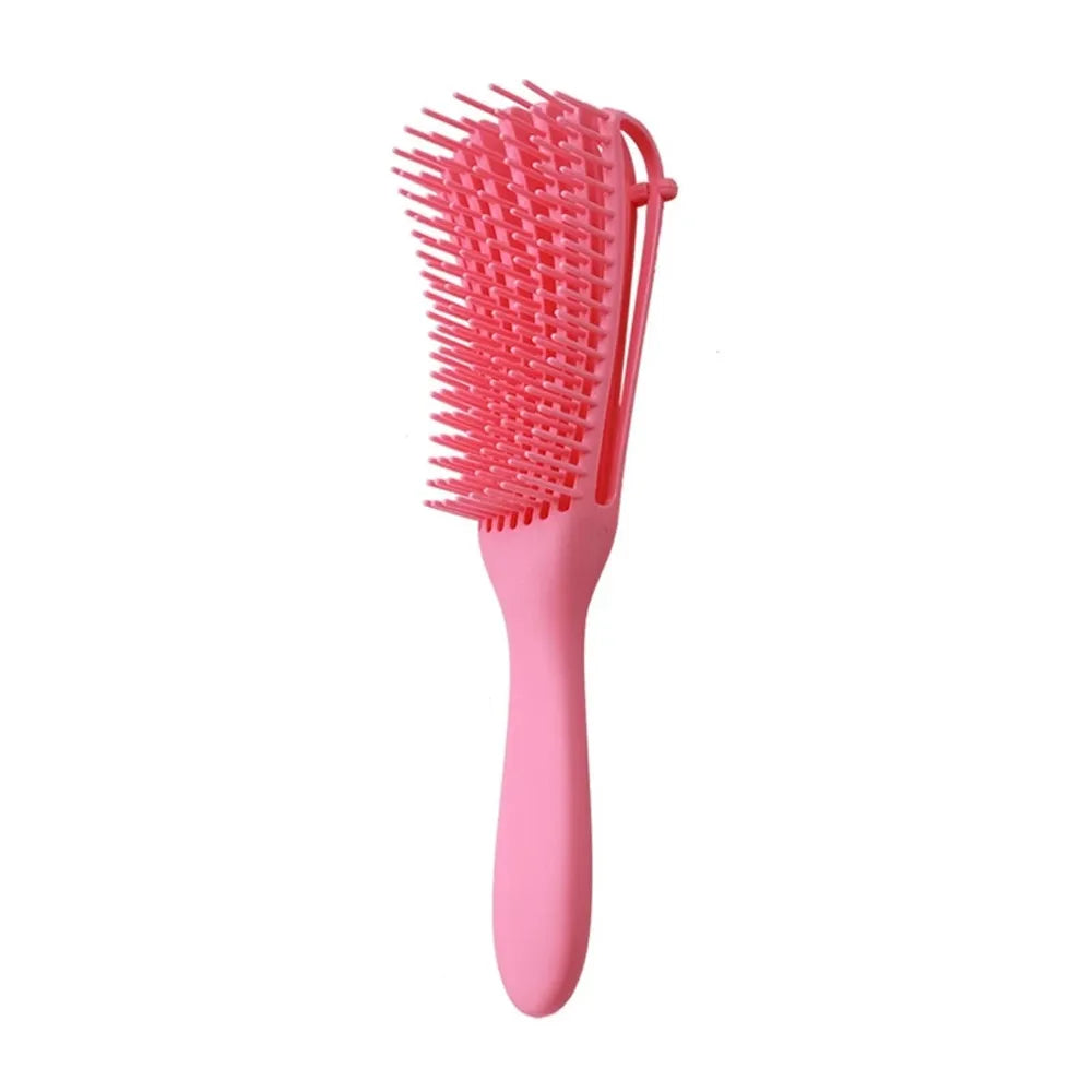 Escova Definidora em Cerdas de Nylon Flexível Desembaraça e Define Cachos Cabelo