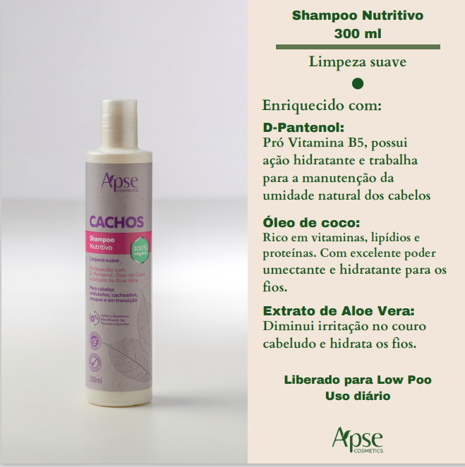 Kit Sos Cachos Shampoo Condicionador Máscara E Ativador Apse