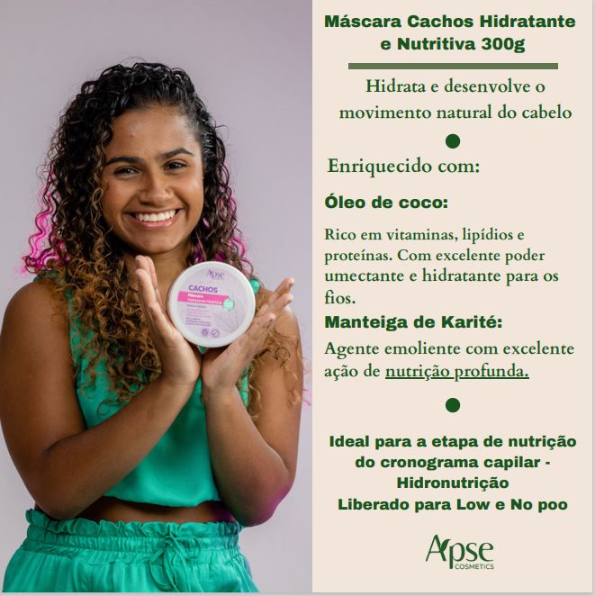 Kit Sos Cachos Shampoo Condicionador Máscara E Ativador Apse