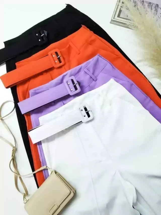 Calça Feminina em Alfaiataria Pantalona Lorena