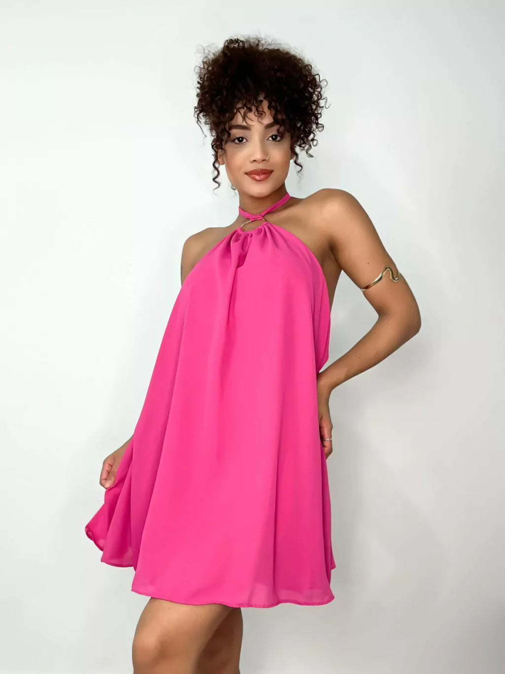 Macaquinho em Crepe Frente Única com Argola Julieta 