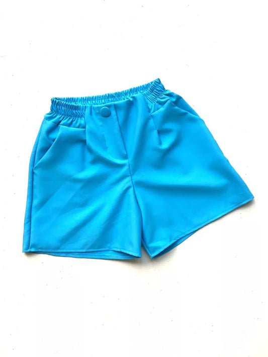 Short em Alfaiataria Cós com Elástico e Botão Damiana 