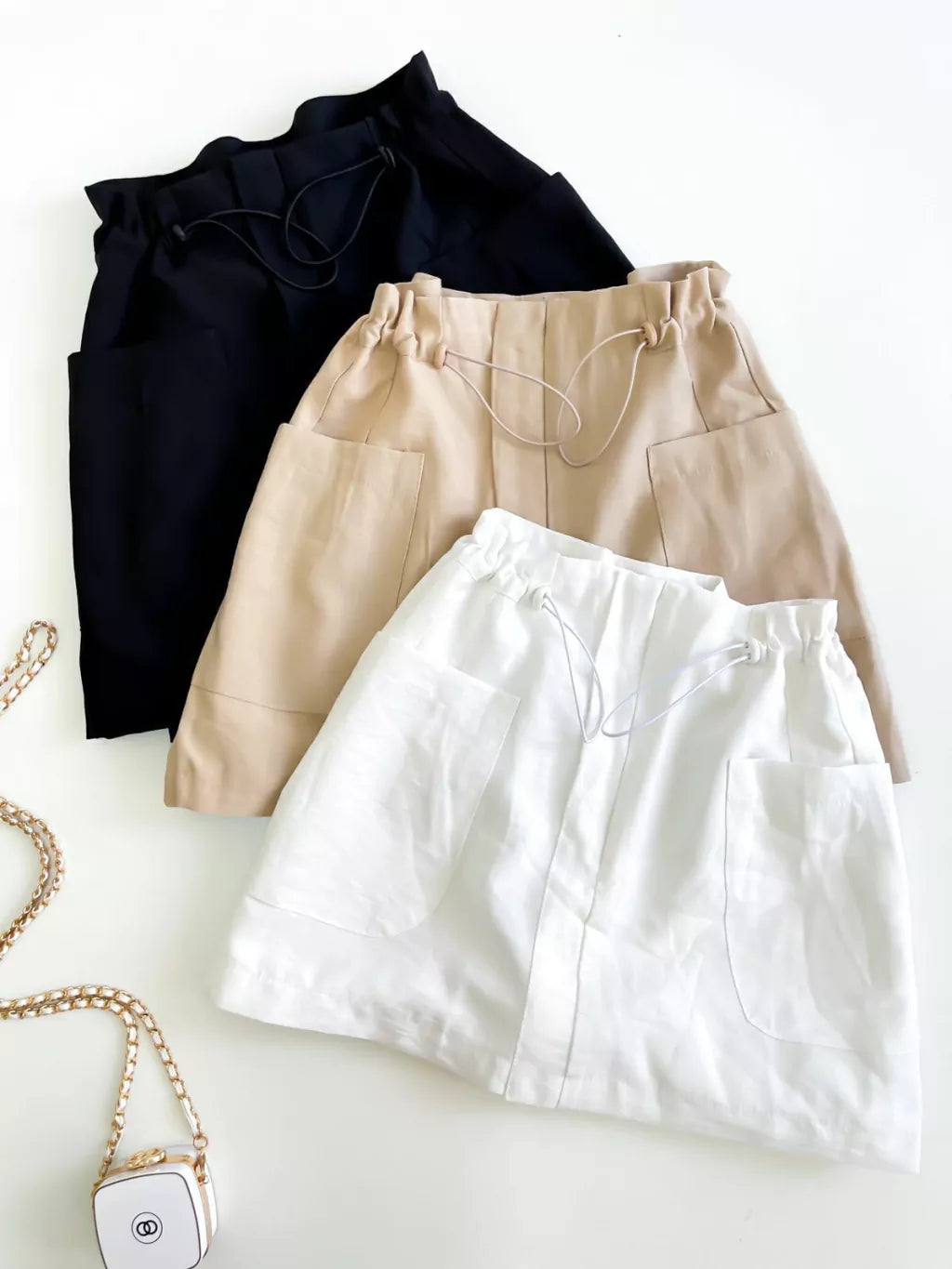 Short Saia Feminino Sensoriale com Bolso Lateral Taiana