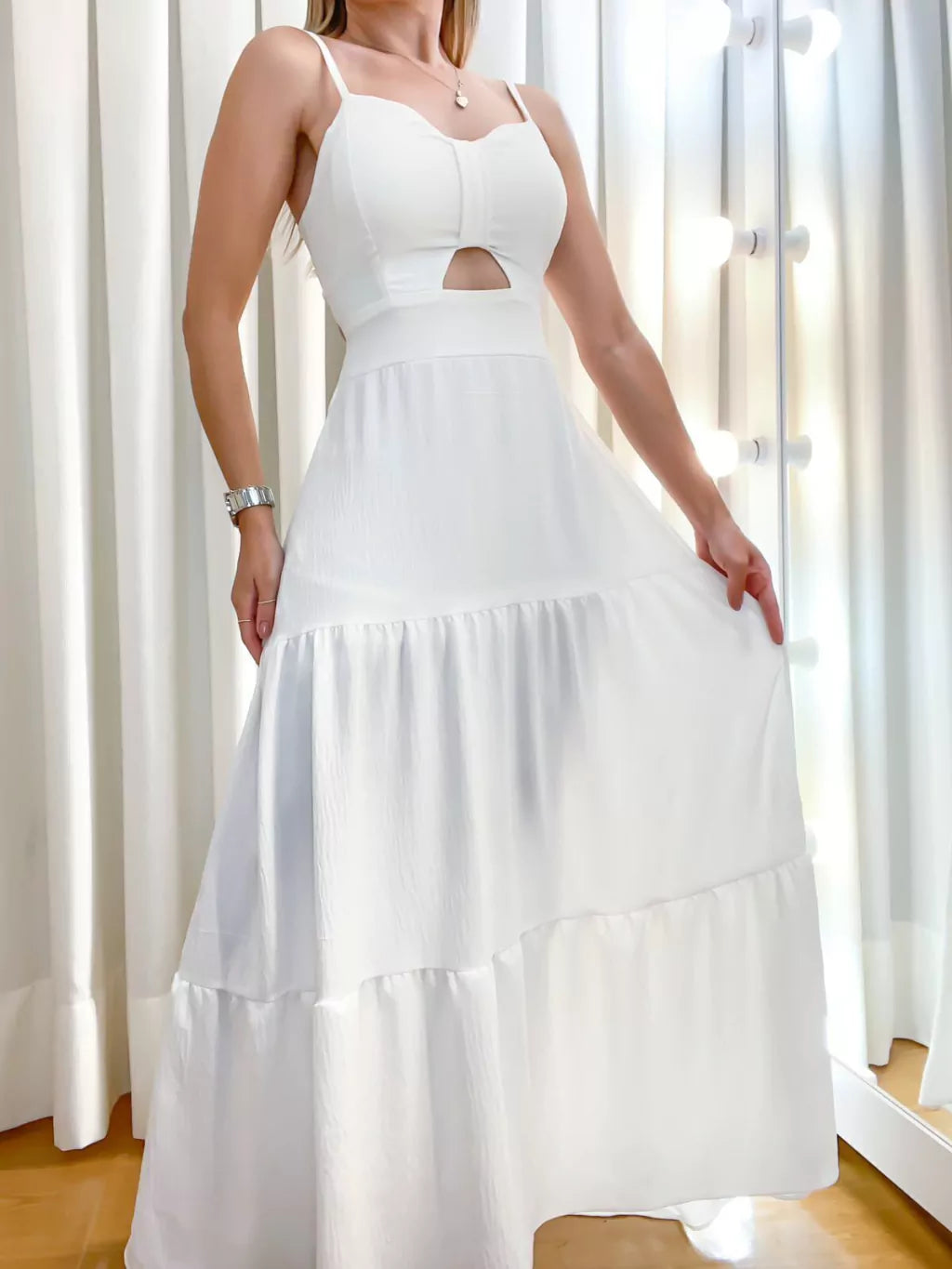 Vestido Feminino Longo com Alça Ajustável Cecilia ref.331 